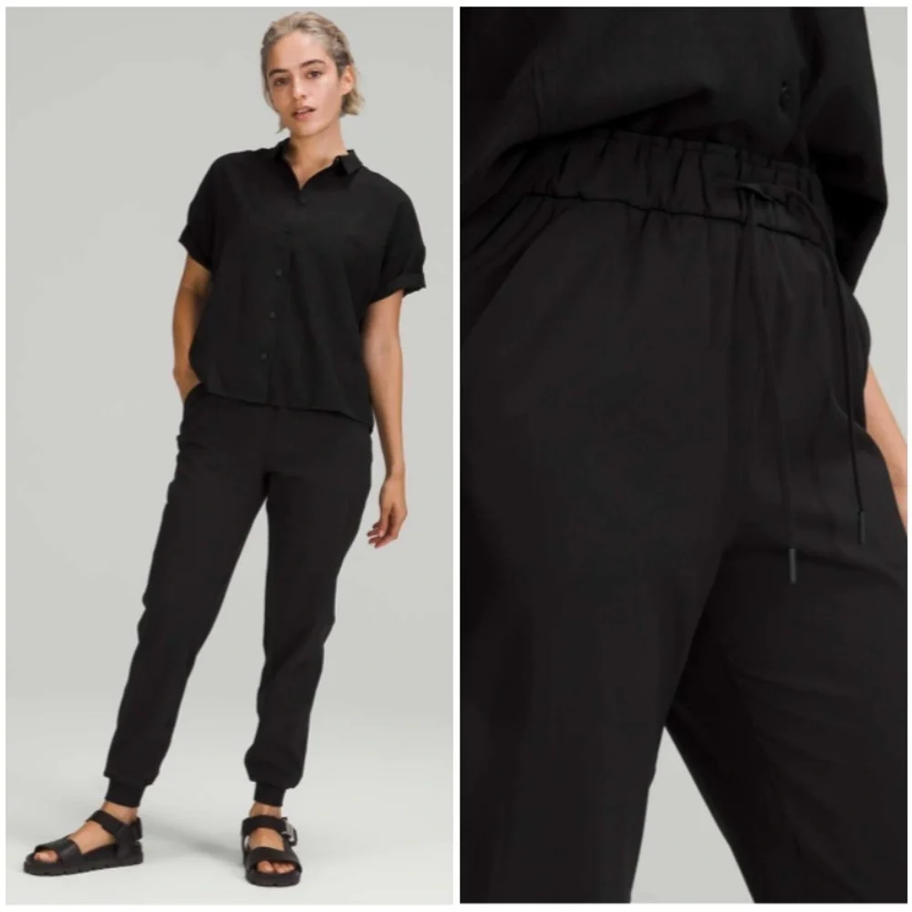 Lululemon Stretch High-Rise Jogger Size 4 Black W5DQDS